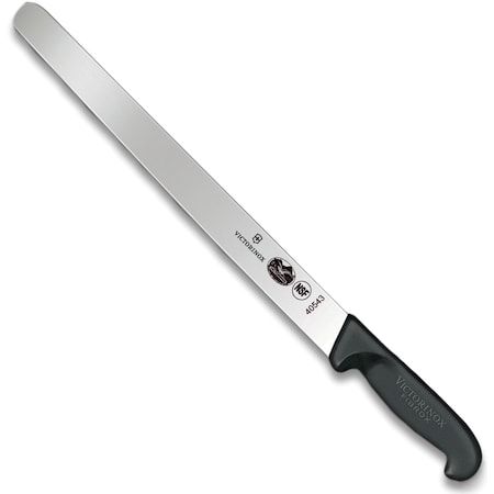 Swiss Army Brands 40543 Kitchen Fibrox Pro Black Slicing - Straight, 12In Roast Beef Blade, 10.25In Width At Handle VIC-5.4203.30